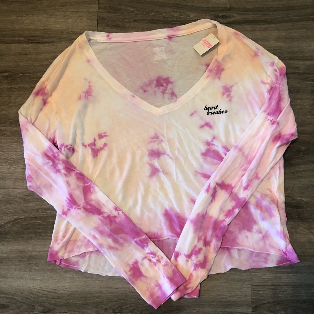 Heart breaker crop tie dye